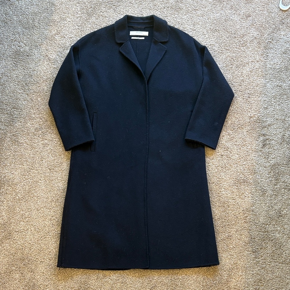 Zara Handmade Wool Blend Trench Coat Medium